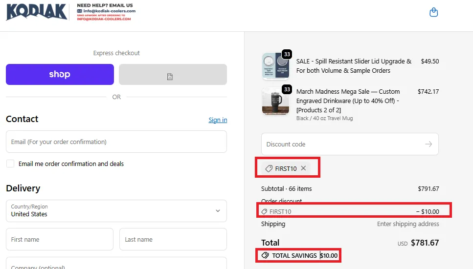 Kodiak wholesale 10% off coupon code.webp